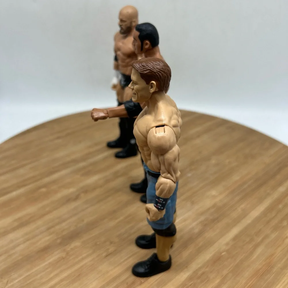 WWE John Cena The Rock Triple H‎ Wrestling Action Figures 7”.